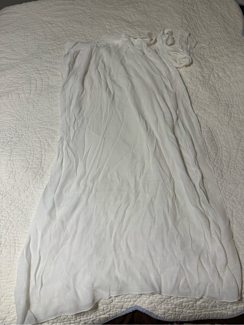 Amazon White Lightweight Sheer Swim Coverup Sarong